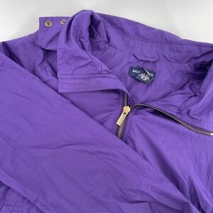 Ralph Lauren Kids Purple Windbreaker Jacket Lightweight Hooded Full‎ Zip XL
